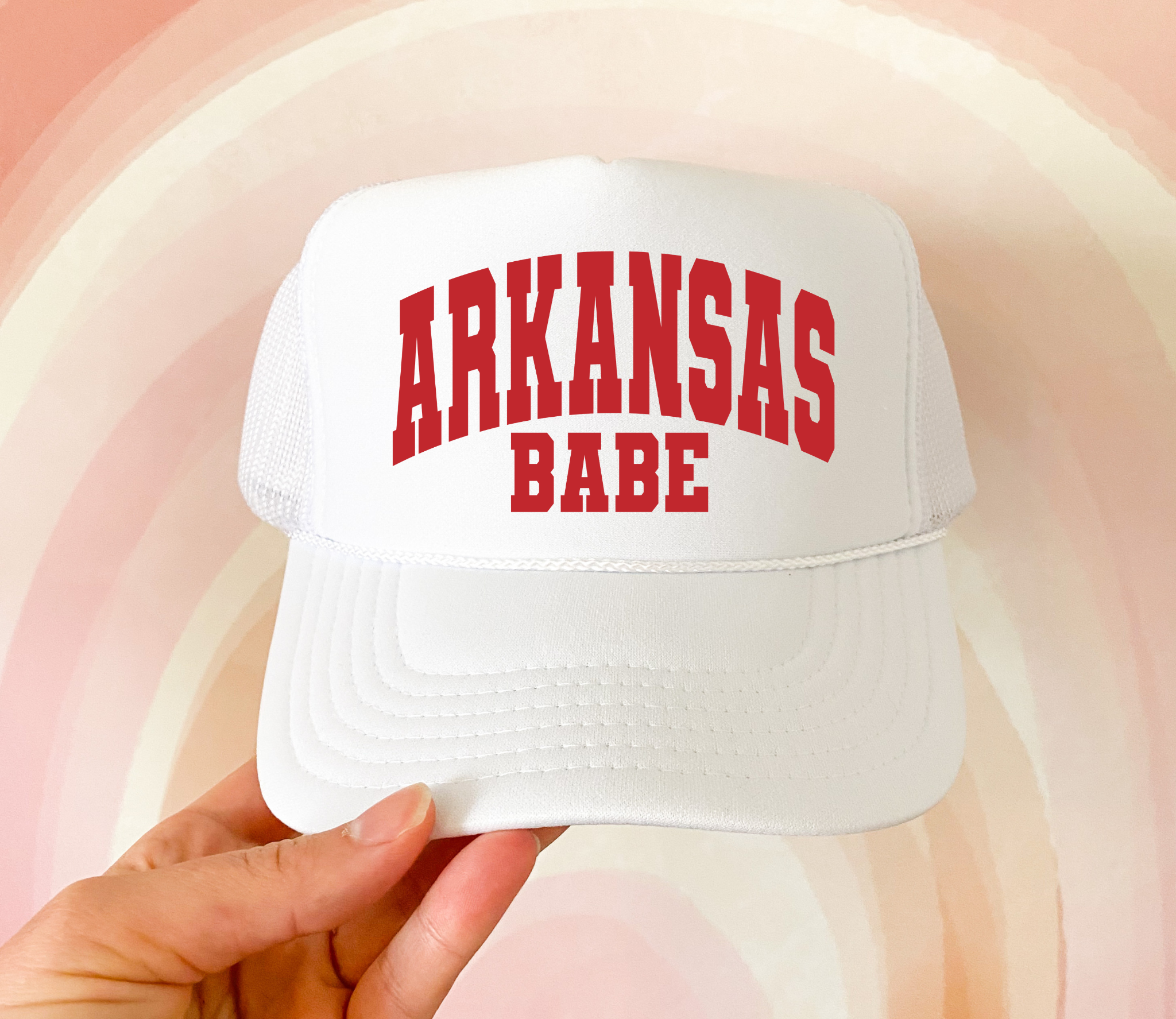 The Babe Co. - Wholesale Trucker Hat - Women's - Arkansas Babe Hat0