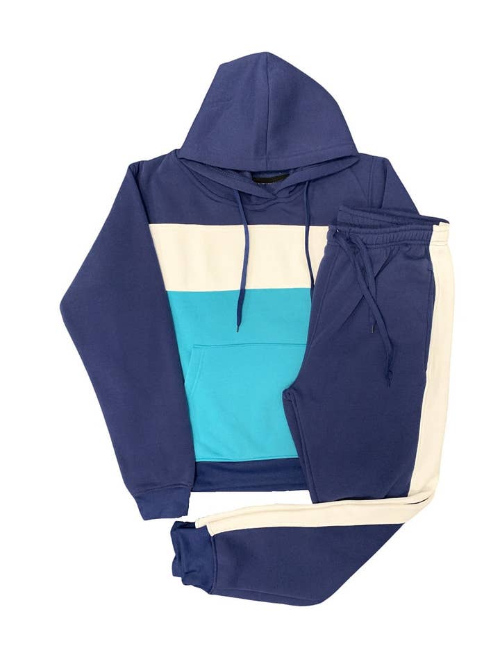 Royal Threads - Wholesale Tracksuit - Men's - Men’s 2-piece Winter Fleece Sweatsuit Pullover Hoodie & Jogg2