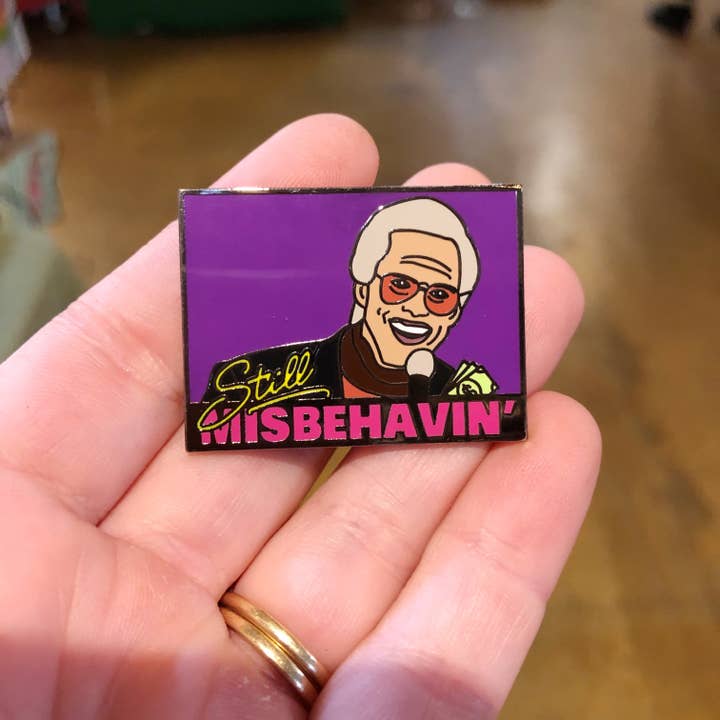 The Foxy Hipster - Wholesale Lapel Pin/Button - Baby Billy Misbehavin’ Enamel Pin Righteous Gemstones