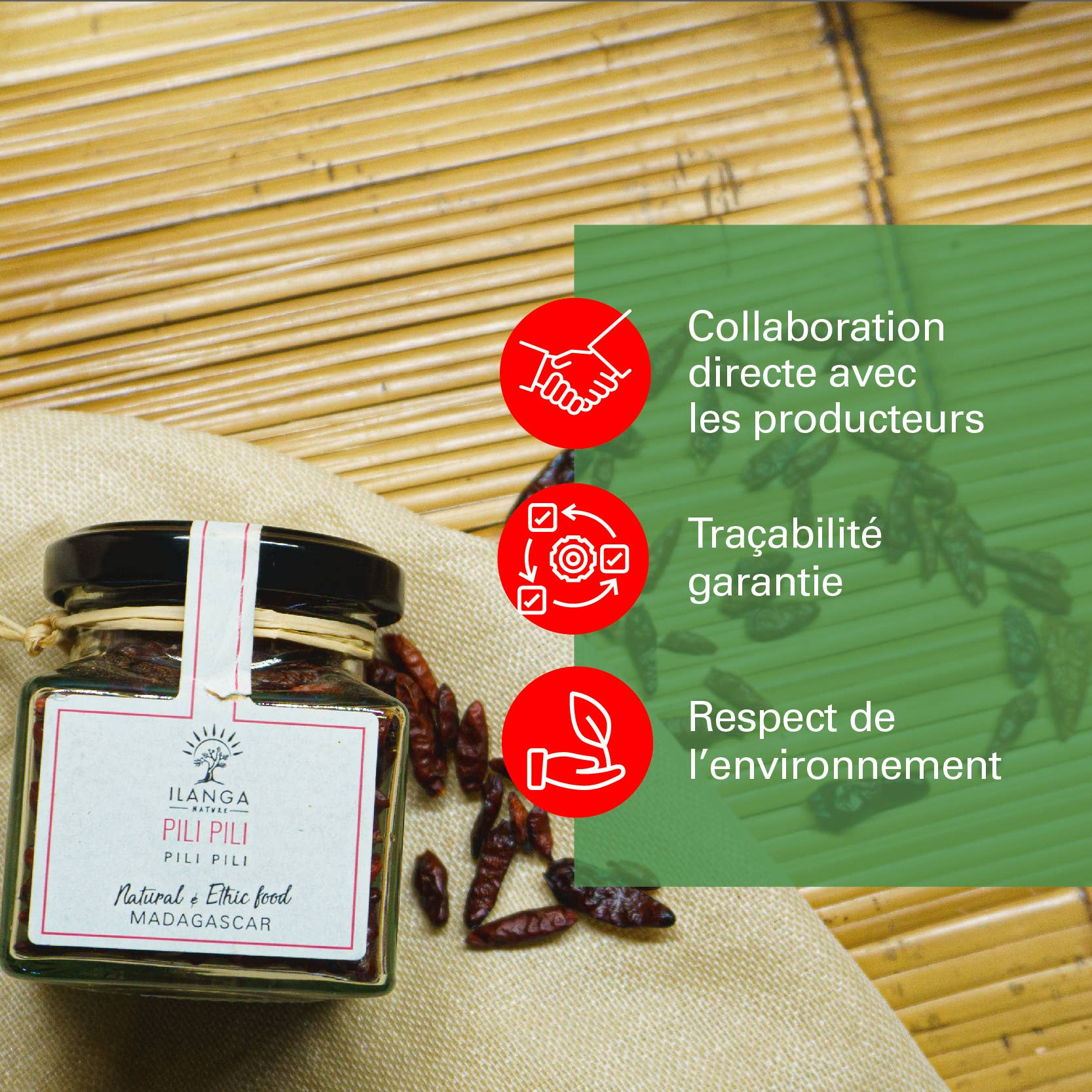 Ilanga Nature – Especiarias secas por atacado – Pili Pili 35 g4