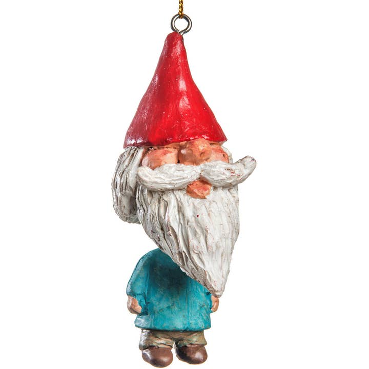 J Devlin Glass Art & Bert Anderson Collection - Wholesale Ornament - Gnome Ornament Gift by Bert Anderson | BAC 198