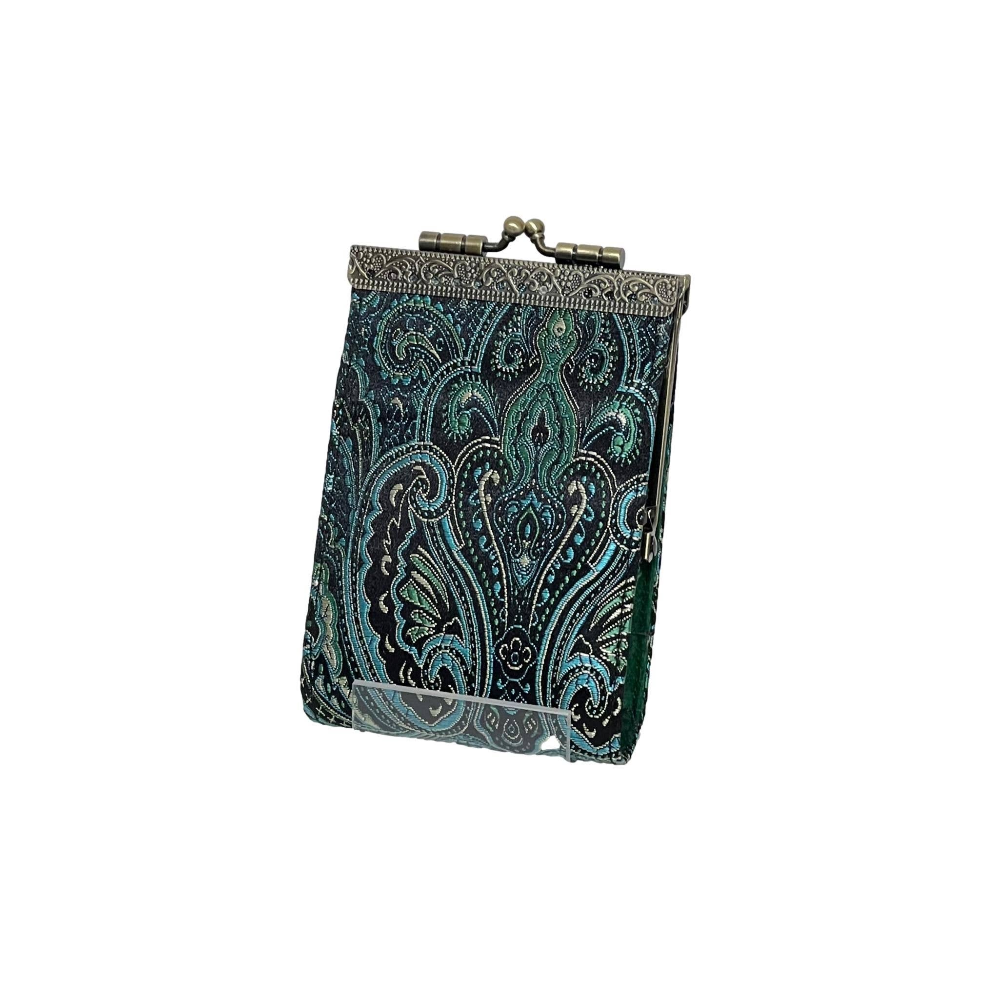 Cathayana - Wholesale Card Holder - Women's - Paisley Brocade RFID Card Holder0