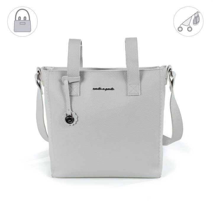 Petit sac à langer Grey Biscuit (Bs) pour la vente par Pasito a Pasito