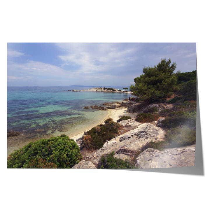 Costa di Halkidiki I | Stampa di Fotografia Artistica per la vendita all'ingrosso da parte di Natasha Riha Photography