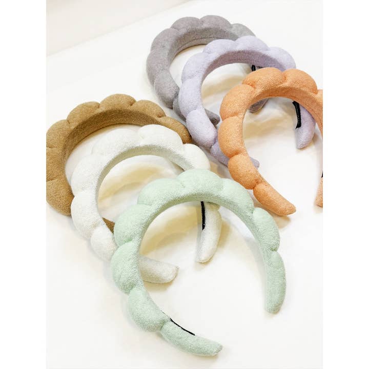 MIX COLOR Warm Tone of Beauty Care Spa Headband for wholesale on Faire