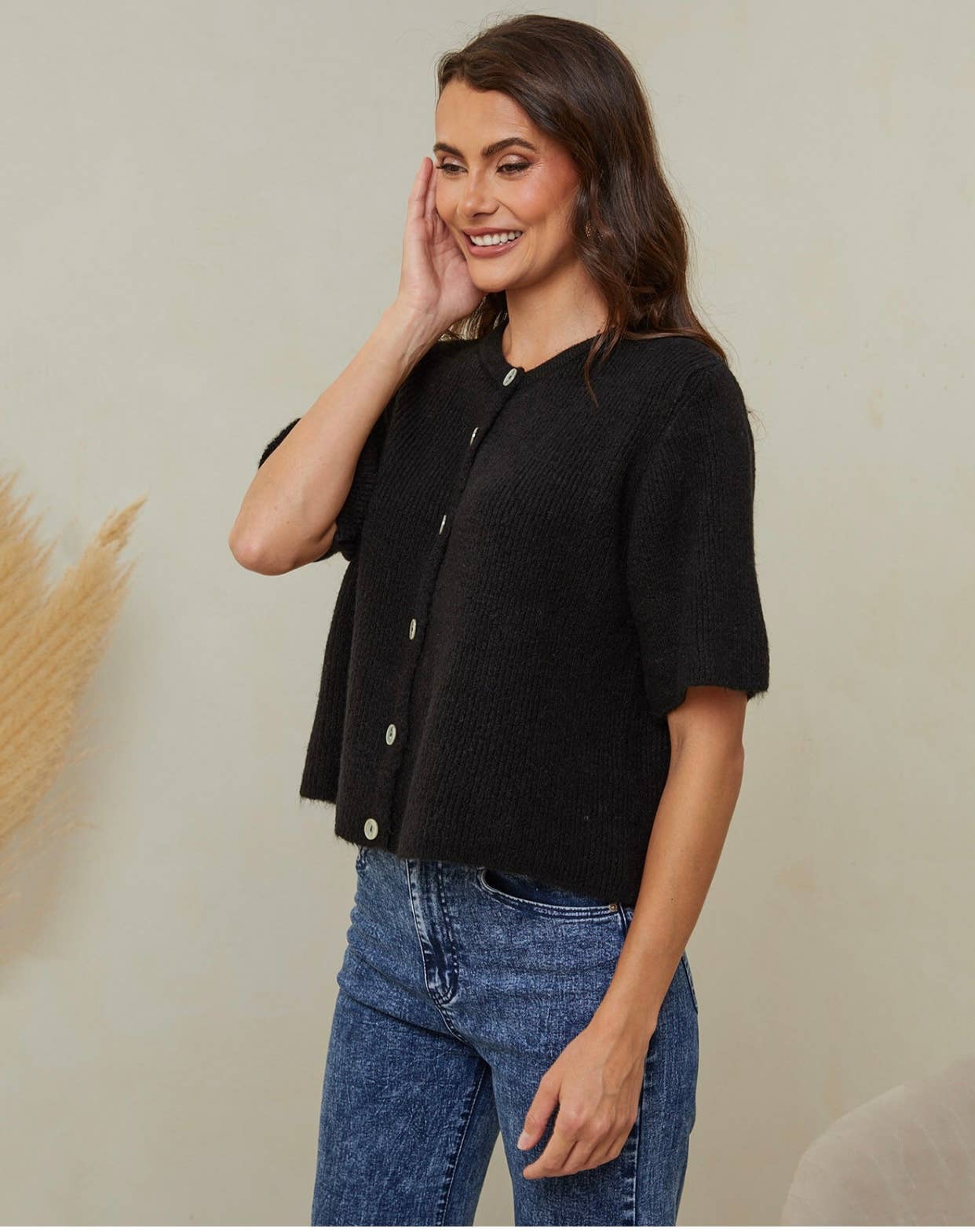 LÉA & LUC – Großhandel Strickjacke – Damen – Damen-Cardiganweste REF. 50755 aus weichem Strick32