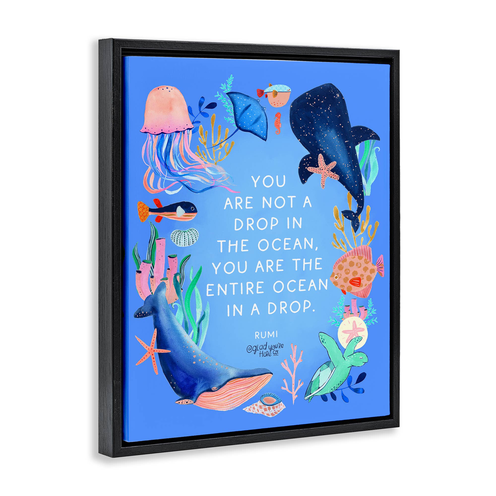 Stupell Industries - Wholesale Wall Sign - Entire Ocean In A Drop - Framed Wall Art19