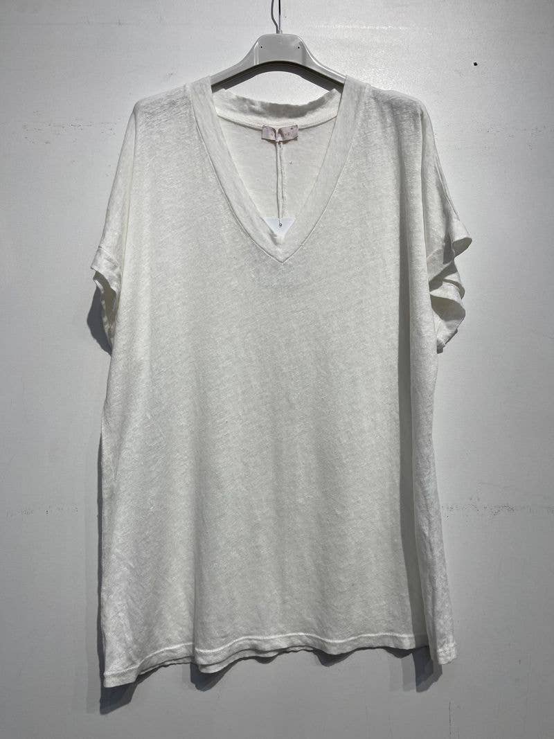 NOELINE - Wholesale T-Shirt - Women's - 12599 linen top3