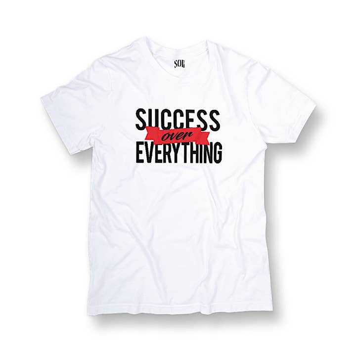 "Victory" Tee (White) for wholesale by SuccessOverEverything Clothing
