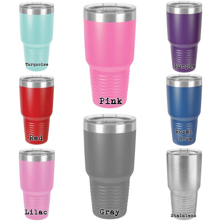 Plain Apparel Tees - Wholesale Drinking Glass/Cup - Custom School Mascot Name or Town Name Engraved Tumbler