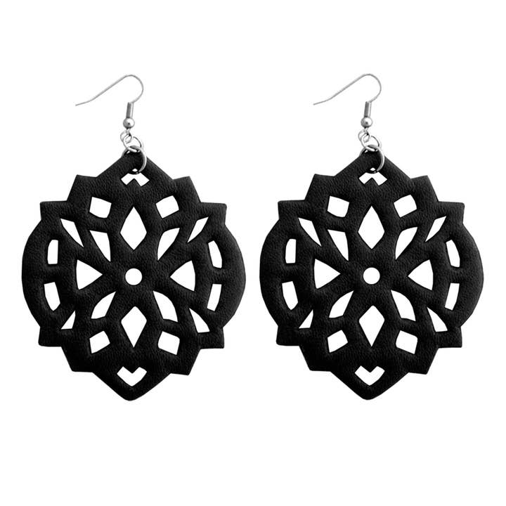 Baroque leather earrings - Sevsevad for wholesale by SEV SEVAD