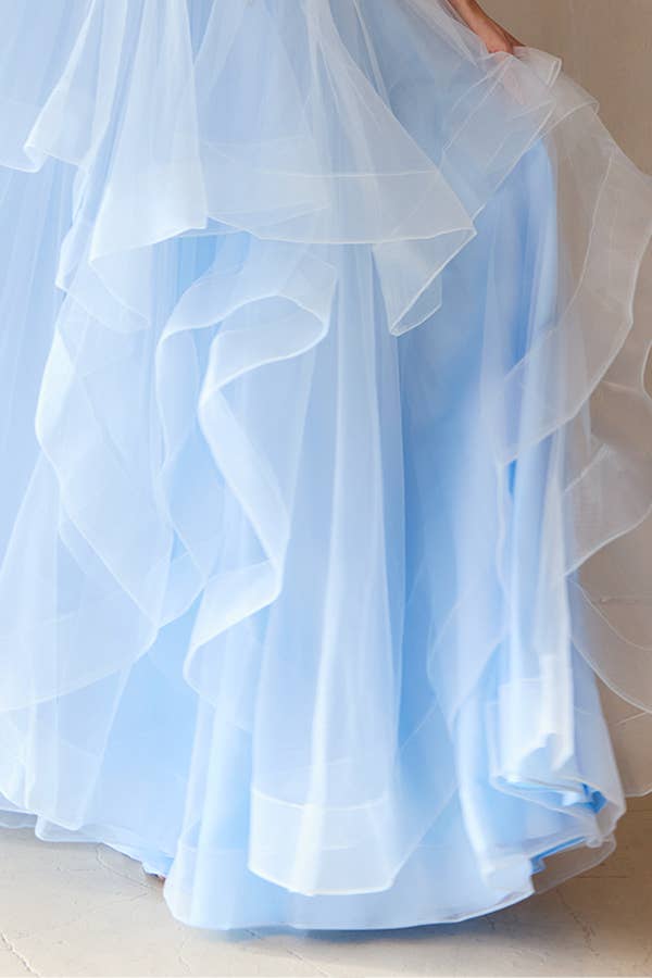 Babyfox Apparel – Großhandel Abendkleid – Damen – Ärmelloses Bustier-Illusion-Top A-Linien-Kleid7