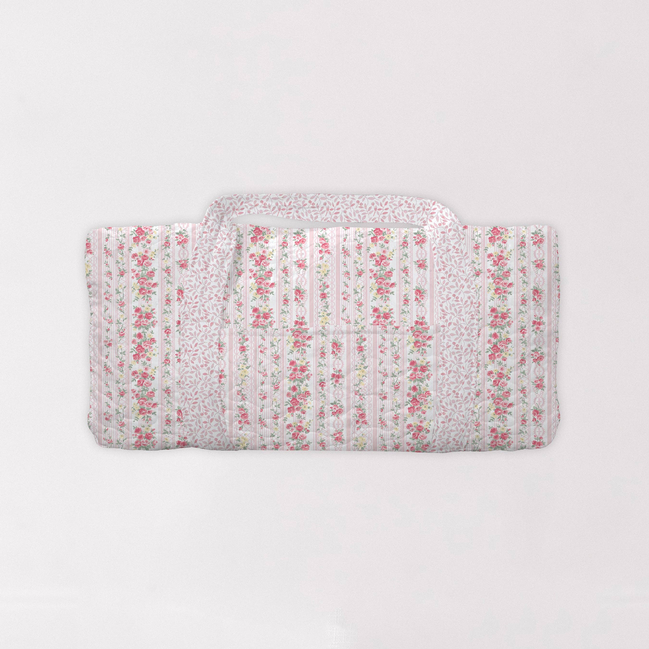 Ida Mae Home - Wholesale Weekender Bag - Women's - Wilshire Stripe Pink Quilted Weekender Duffle Bag0