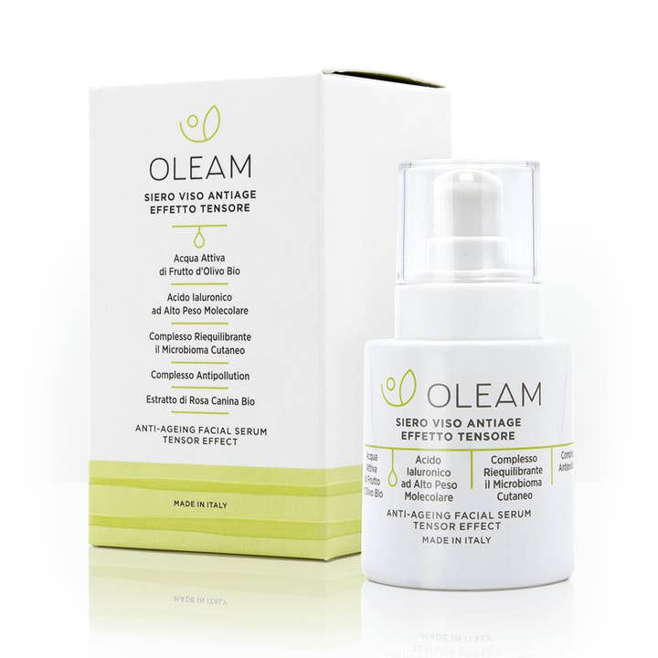 Oleam – Engroshandel Ansigtsserum – Anti-aging stramningseffekt ansigtsserum Fremstillet i Italien1