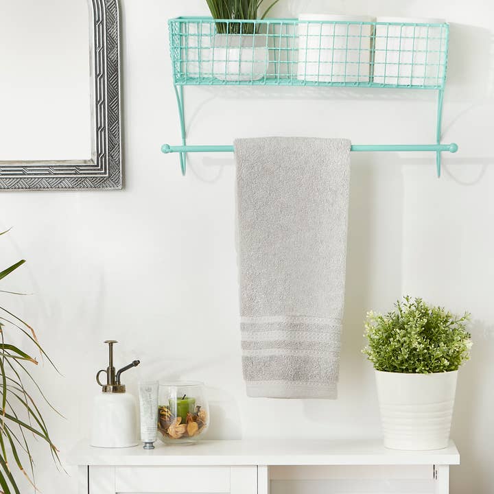 Welcome Home Unbeatable Deals - Wholesale Towel Holder/Hanger - Large Aqua Farmhouse Towel Rack2