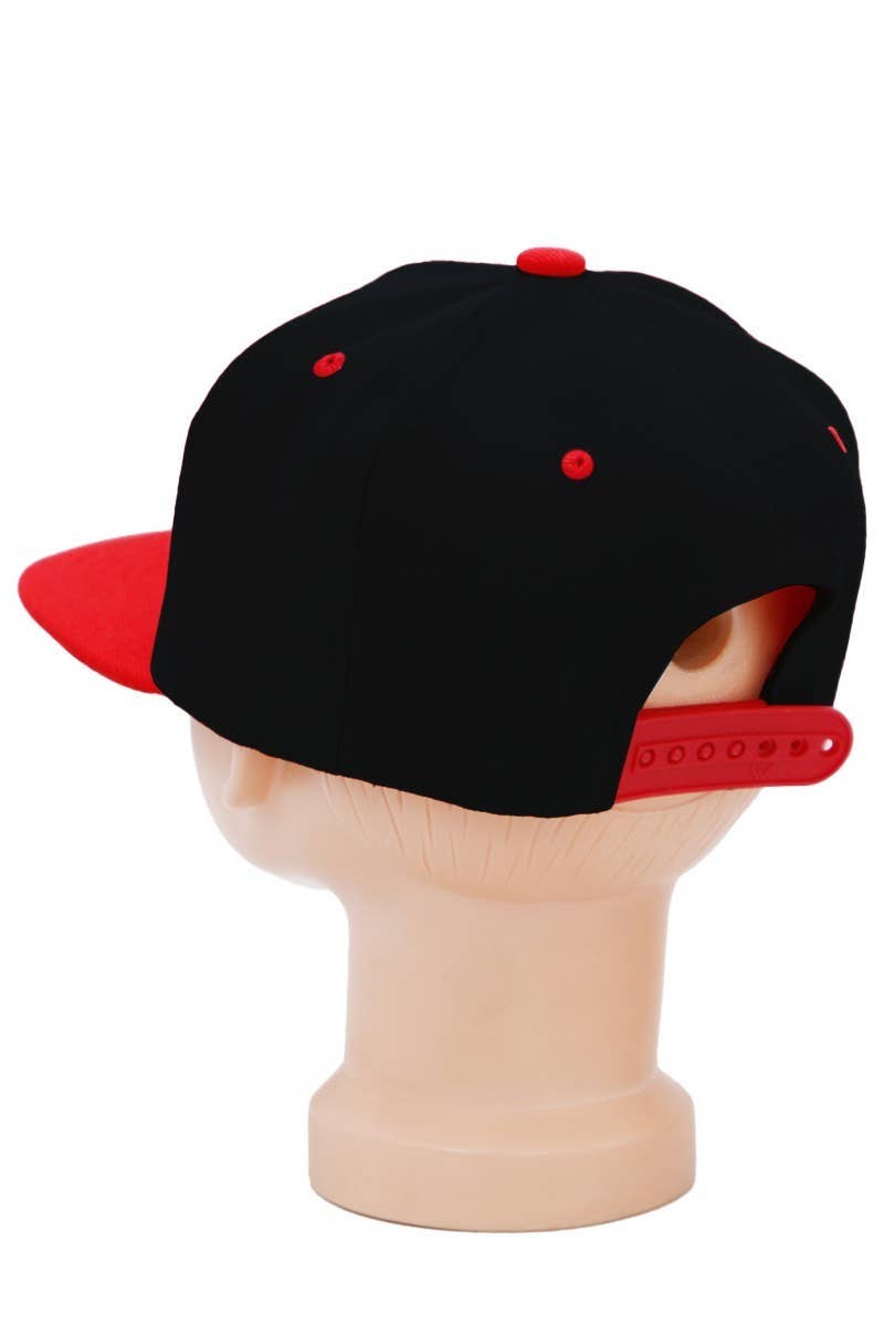 Cap Zone - Wholesale Baseball Cap - Kids - Kids Solid Twill Snap Back Flat Bill Cap11