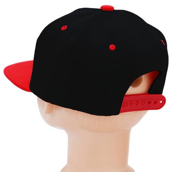 Cap Zone - Wholesale Baseball Cap - Kids - Kids Solid Twill Snap Back Flat Bill Cap11