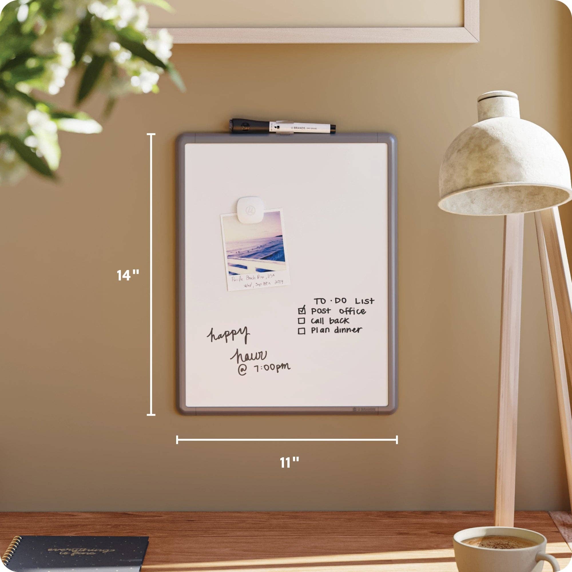 U Brands - Wholesale Whiteboard/Dry-Erase Board - U Brands Contempo Dry Erase Board Gray2