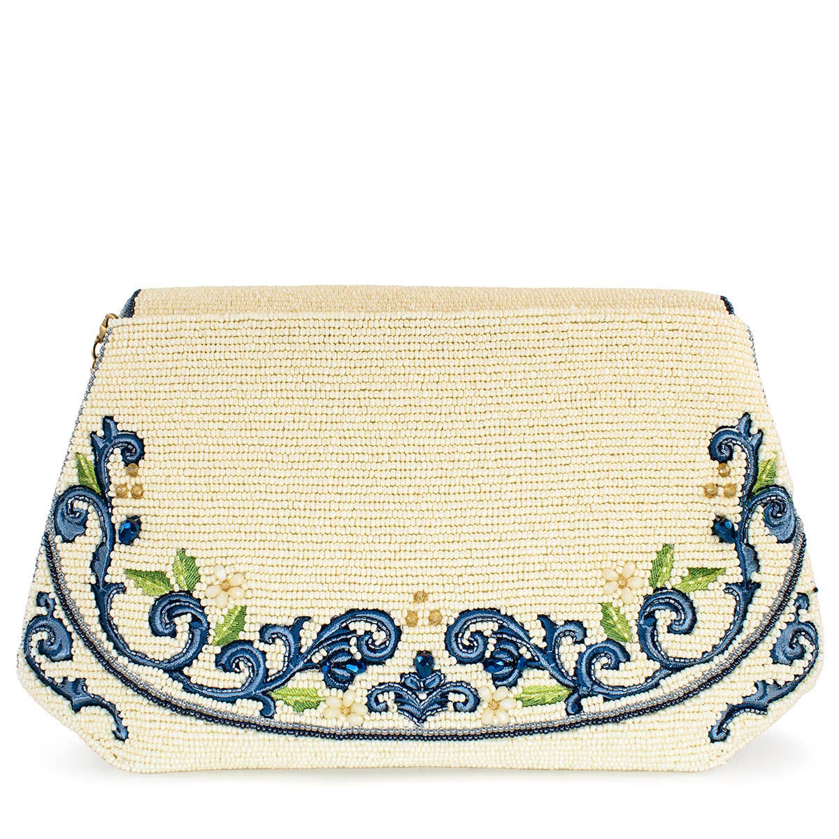 Mary Frances Accessories – wholesale Crossbody bag – Women's – Capri Lemons Yellow and Blue Beaded Crossbody Handbag3