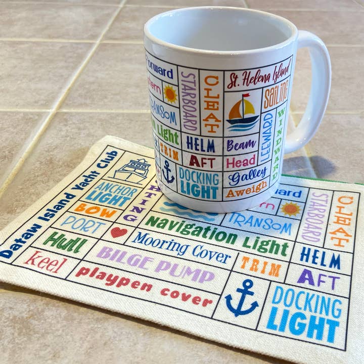 CUSTOM Canvas Pouch AND Matching Mug~Design your own!! for wholesale by Liane Fried Studio