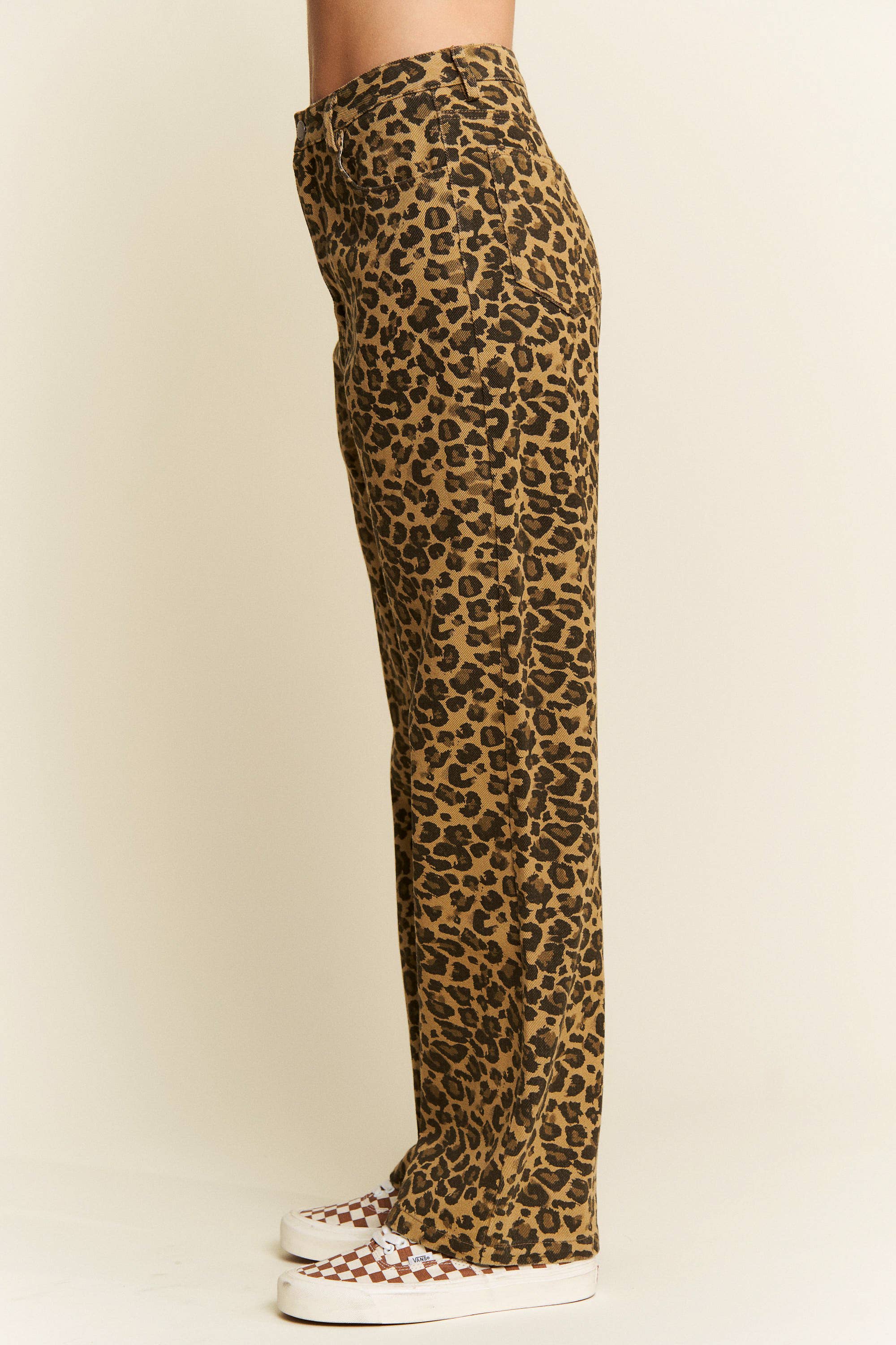 JADE BY JANE - Wholesale Jeans - Women's - PLUS SIZE LEOPARD PRINT DENIM PANTS14