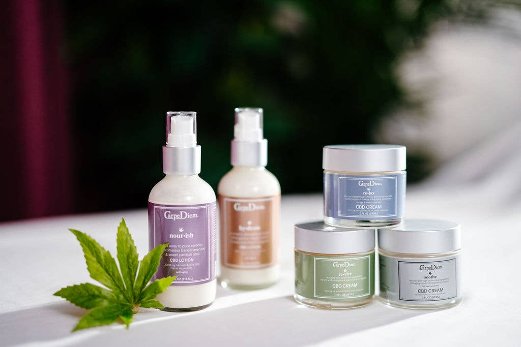 Carpe Diem CBD - Wholesale CBD Cream/Lotion - Spa Soothe CBD Cream (THC Free) - 1500mg in 2oz1