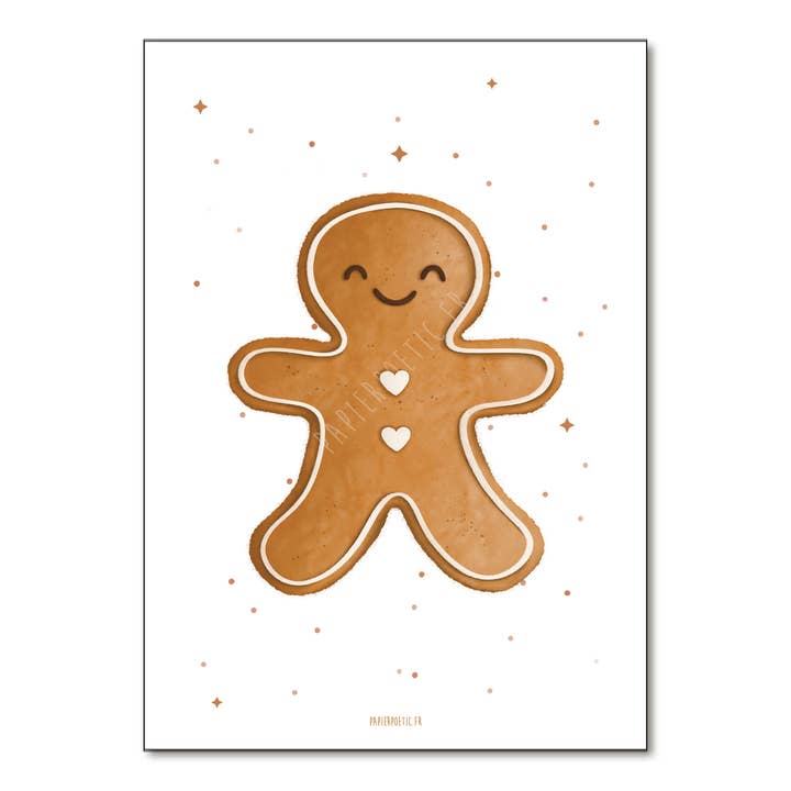 Papier Poetic - Wholesale Poster - "Gingerbread Man" Poster/Display