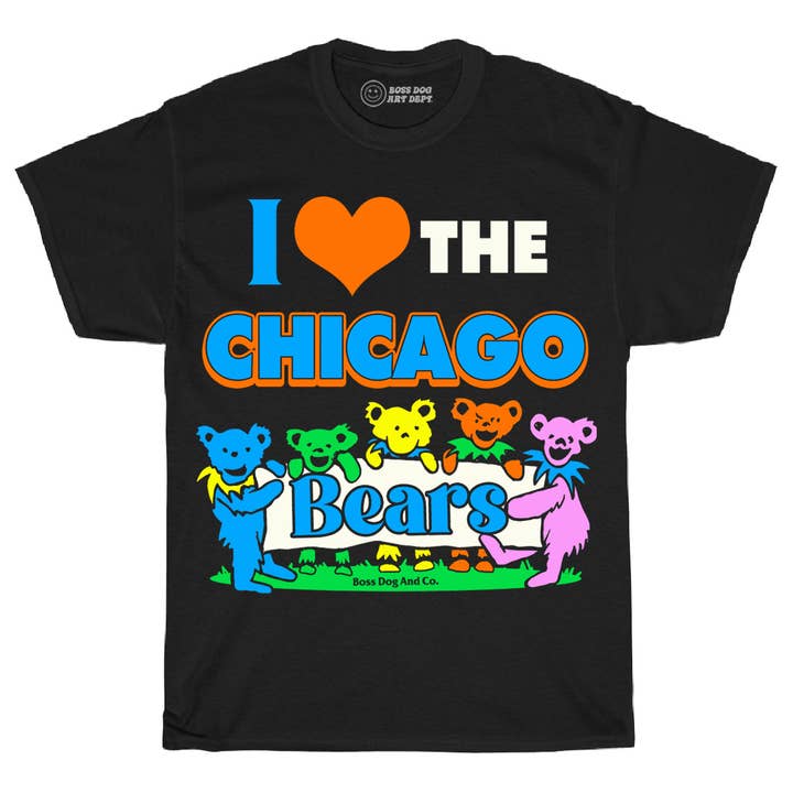 I Love These Bears Black Tee for wholesale by Boss Dog