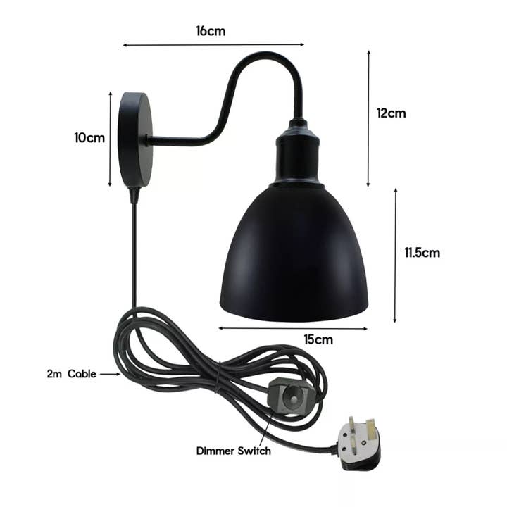 Ledsone – Großhandel Lampenschirme – Moderner Retro-Lampenschirm aus Metall im industriellen Vintage-Stil, E27, für den Innenbereich11