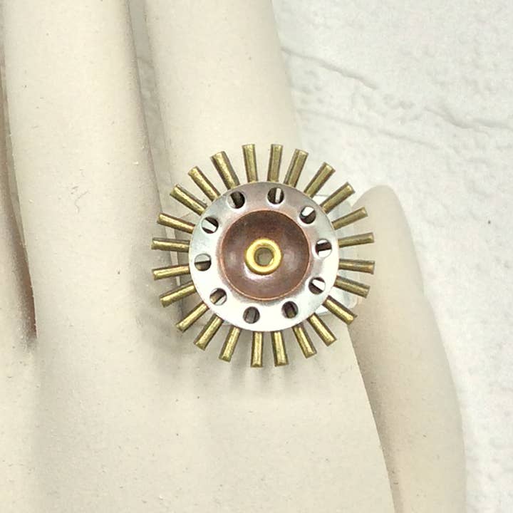 3-tone Adjustable Ring - R70 for wholesale by Alchemy Inc