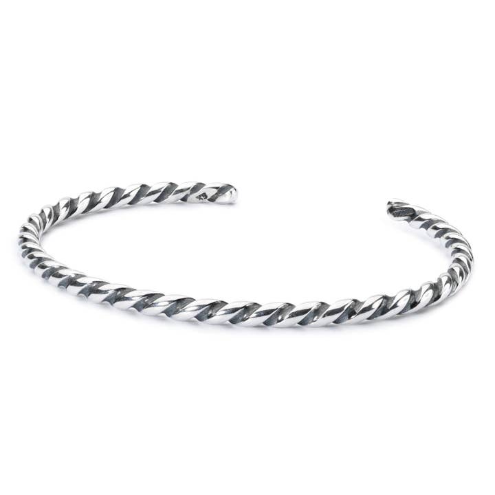 Twisted Silver Bangle for wholesale by Trollbeads