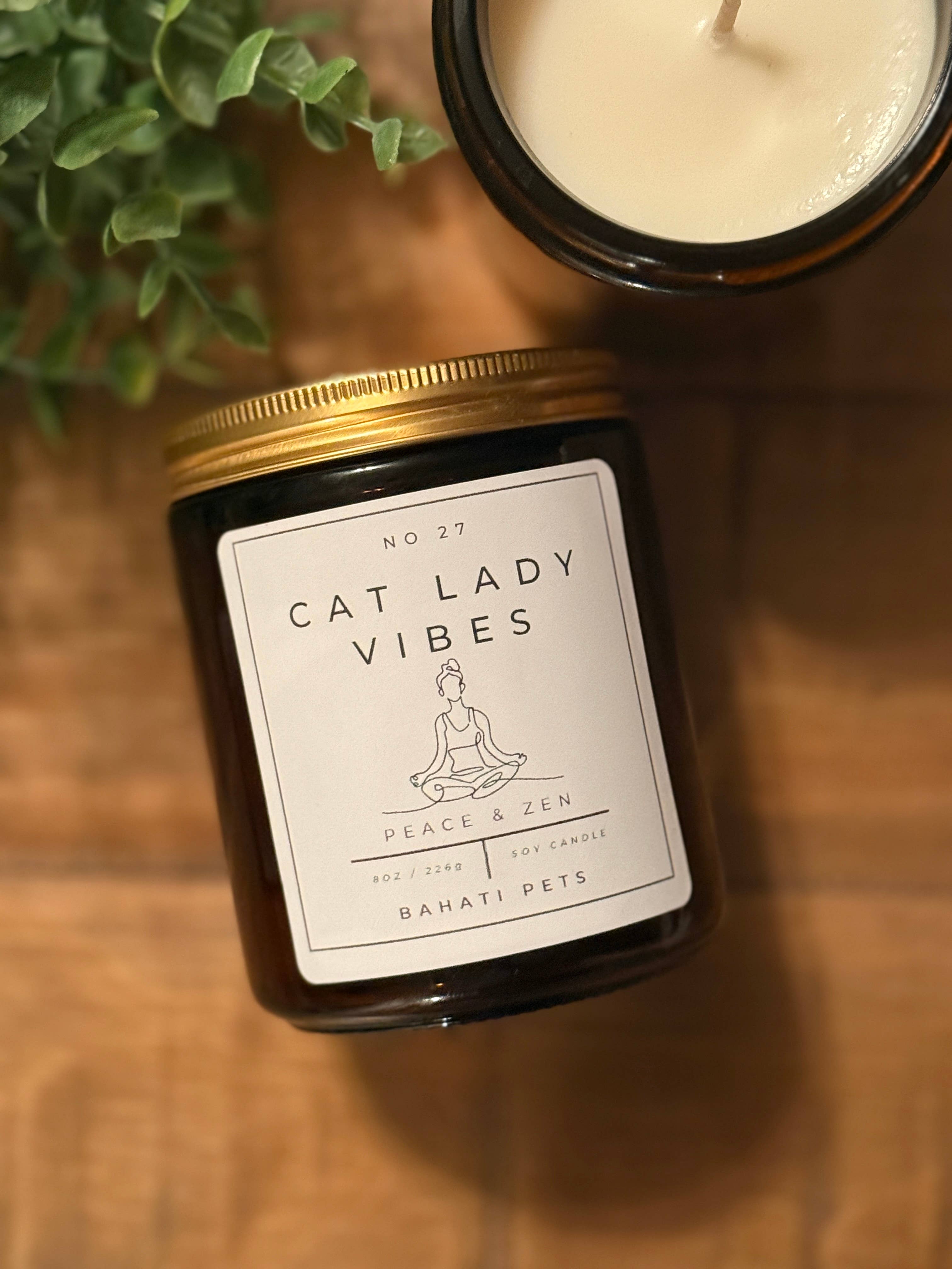 Bahati Pets - Wholesale Jar/Filled Candle - Cat Lady Vibes 8-ounce 100% Soy candle2