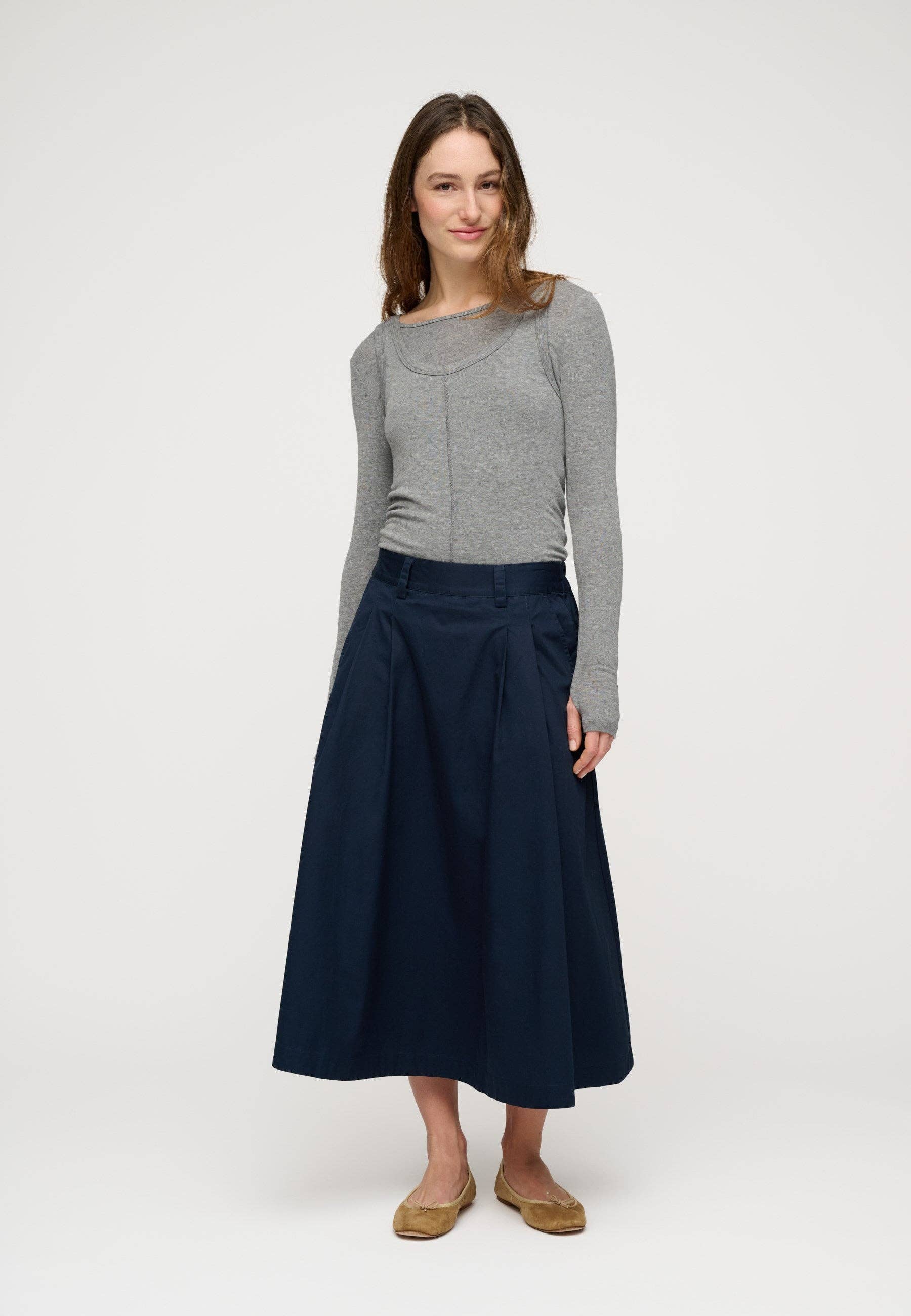 grau-melange Immerdar Tee für den Großhandel auf Faire6