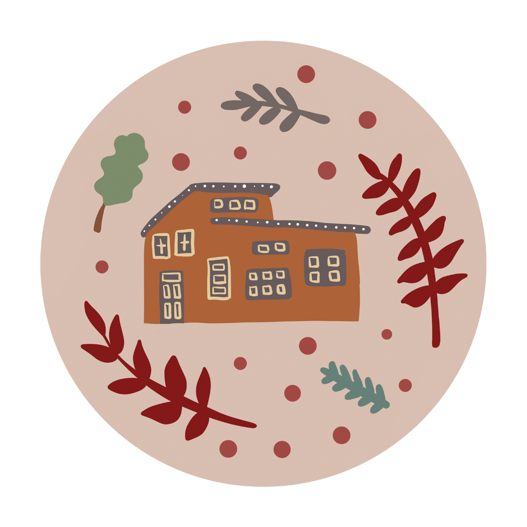 Made by Nilina - Wholesale Compact Mirror - Woodland Cabin Pocket Mirror - Deer Mushroom Nature Folk Art4