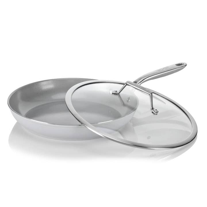 CeraTerra - 12 Inch Frying Pan with Cover for wholesale by TECHEF