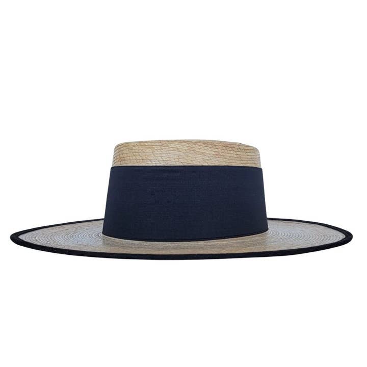 ROSHAN Women's Boater Straw Hat for wholesale on Faire