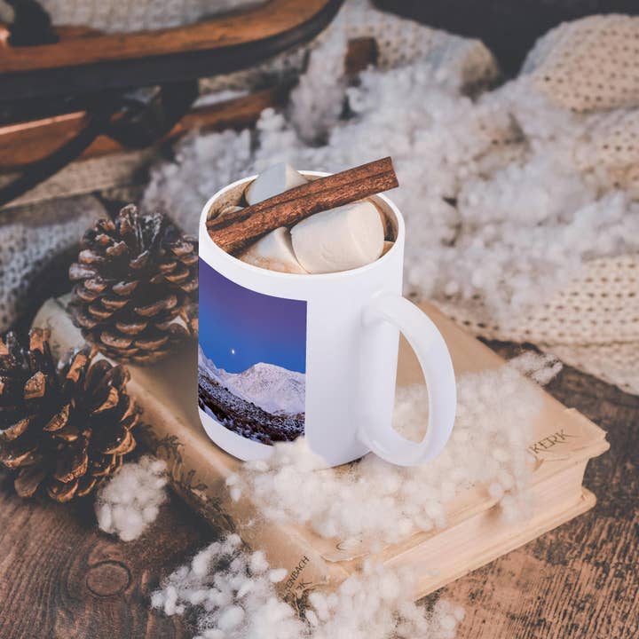 3dRose - Wholesale Coffee Mug - 3dRose, USA, California. Moonrise over Sierra Nevada Mountains., Mug11
