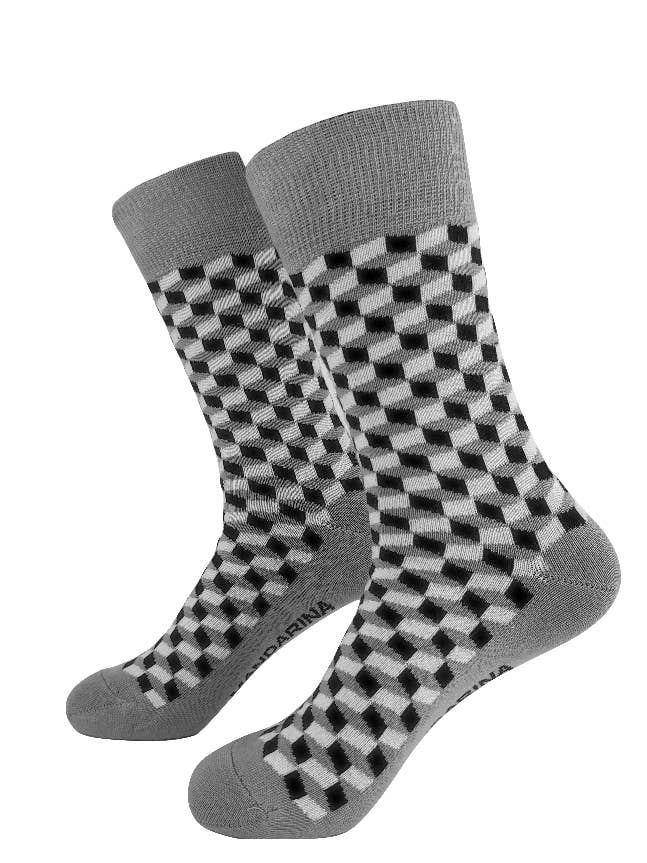 Quadratisch 3D - 5 für den Großhandel von Mandarina Socks