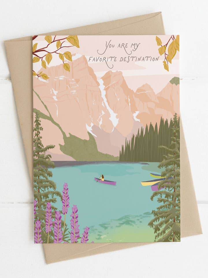 Tu es ma destination préférée | Carte de la Saint-Valentin (Copie) pour la vente par Illustrations Its Funny Howww Inc