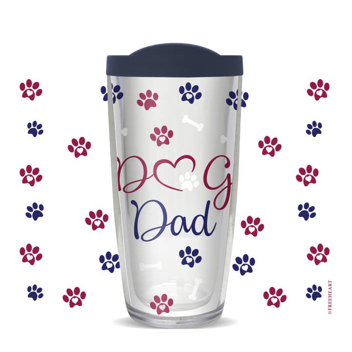 Dog Dad Tumbler for wholesale by FREEHEART