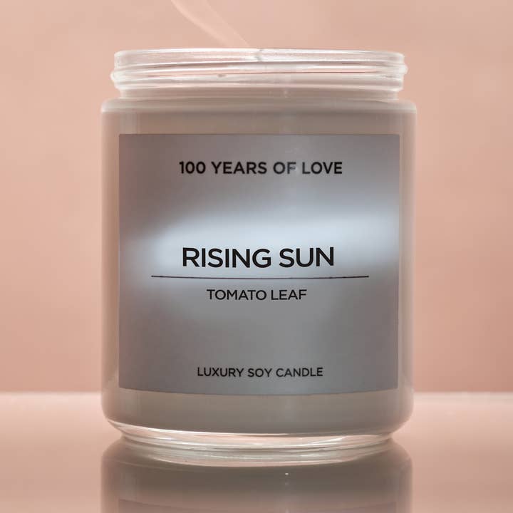 Rising Sun Candle for wholesale by 100 Years of Love Inc.