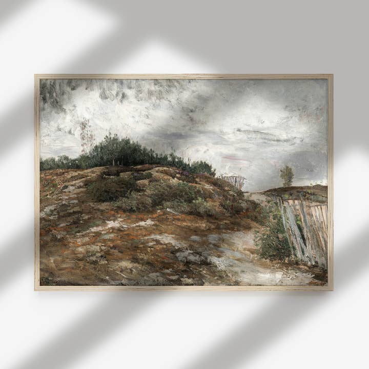 Hyggely - Vente Affiche d'art - Peinture à l'huile ancienne | Impression d'art de paysage vintage L1001