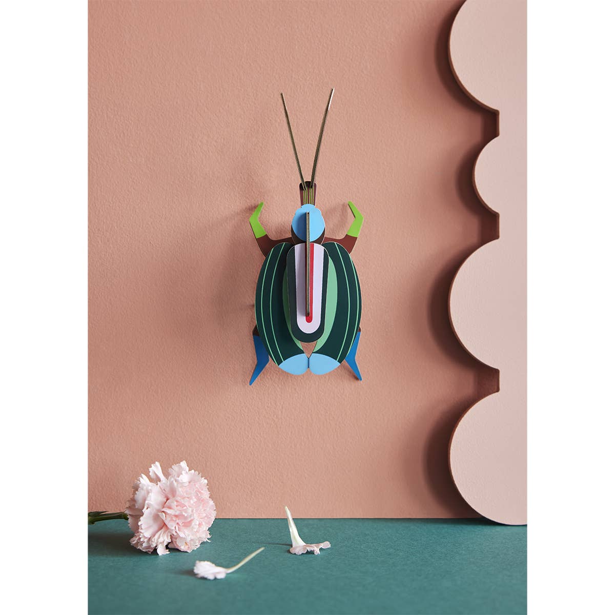 Until Pty Ltd - Wholesale Wall Accent - Studio Roof Wall Art Beetles (B7) Green Fig Beetle3