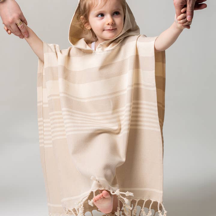 Kikoya - Wholesale Poncho Towel - Kids & Baby - Kid Hooded Poncho Surf Changing Swimming Beach Towel Toddler