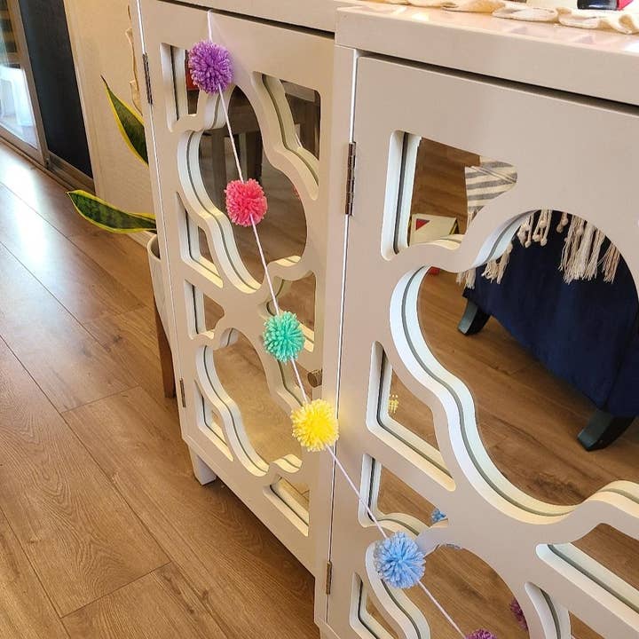 Easter Pom Pom Garland for wholesale by Carefree Highway MKT