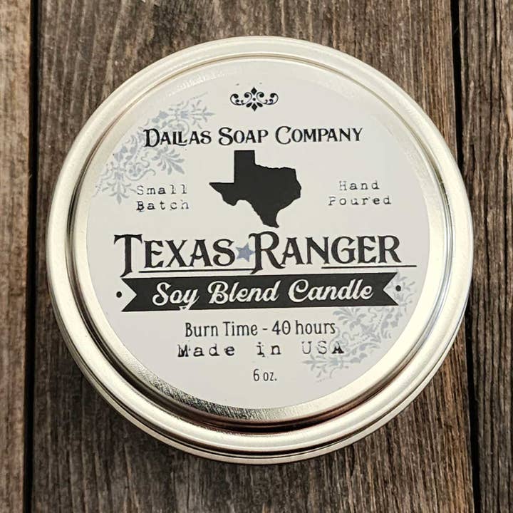 Dallas Soap Company - Wholesale Travel Candles - Texas Ranger Candle
