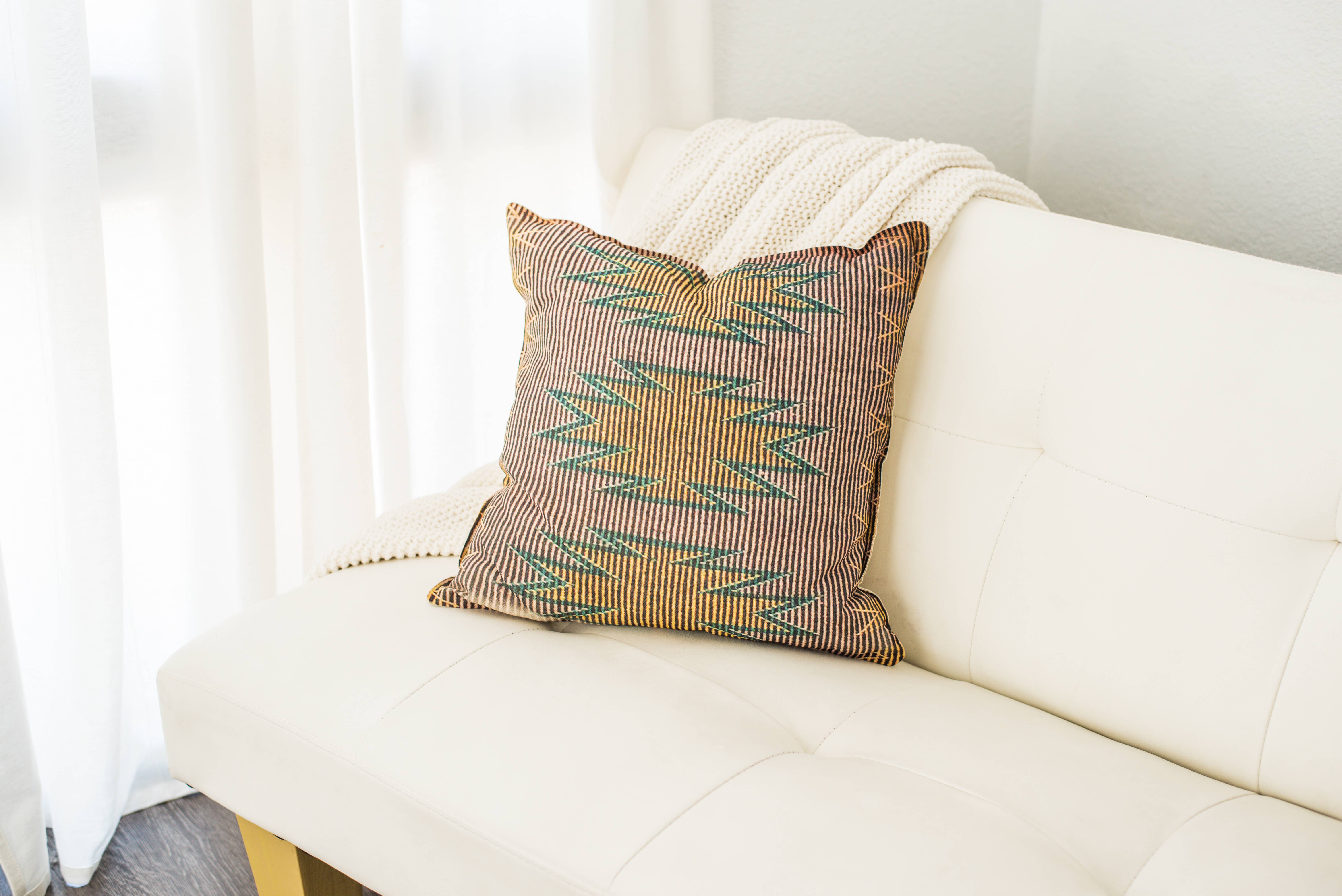 AURE - Wholesale Throw/decorative pillow - Tribal Linen Photography Square Pillow