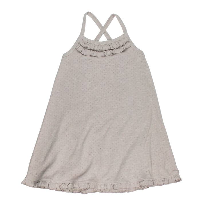 Cloud | Kids' Organic Pointelle Twirl Dress for wholesale by L'ovedbaby