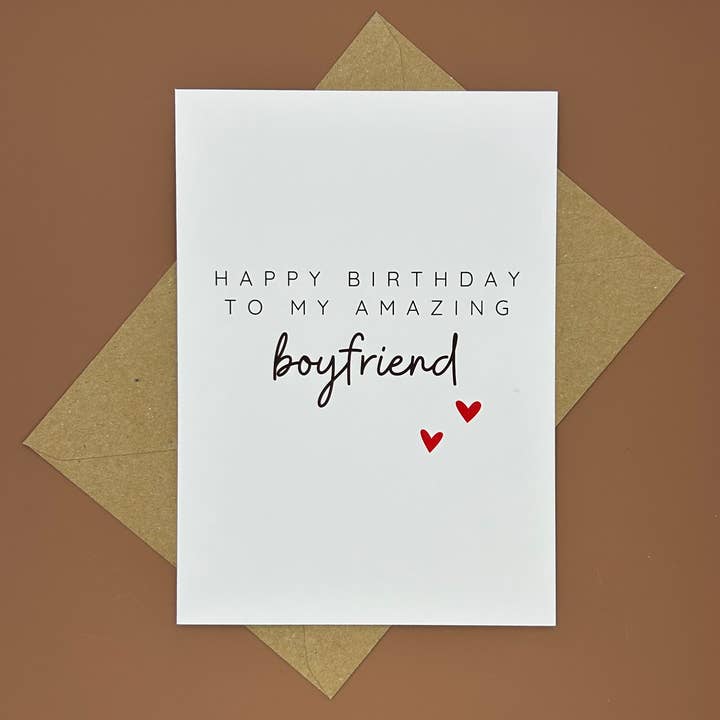 Boyfriend Birthday Card for wholesale by Swale Studios