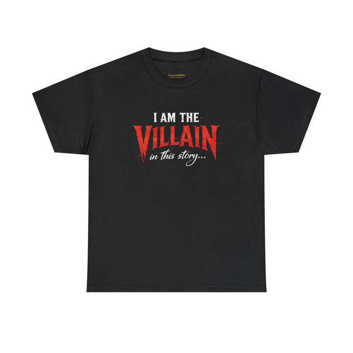 "I Am the Villain in This Story" Couple T-Shirt — Matching Graphic Tee for Partners for wholesale by FarewellMNG Brand Clothing